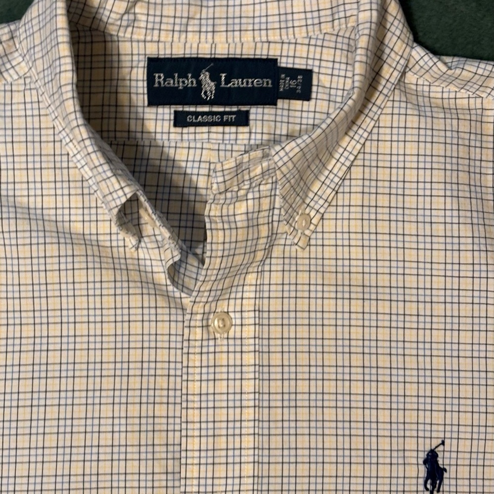 Polo Ralph Lauren L/S,Cotton, Button Down Shirt, Size: 16 <33/34> (4408) - Picture 7 of 9